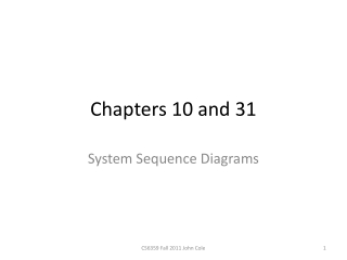 Chapters 10 and 31