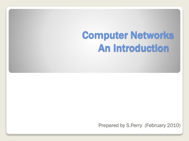 computer networks an introduction