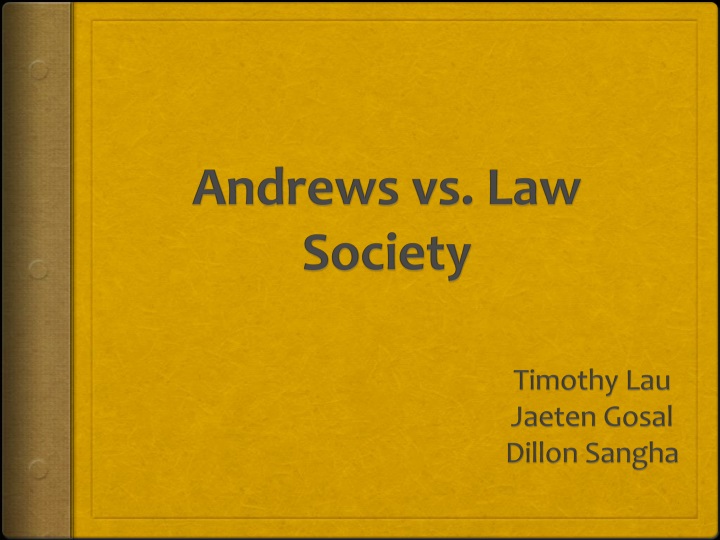 andrews vs law society