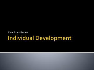 Individual Development