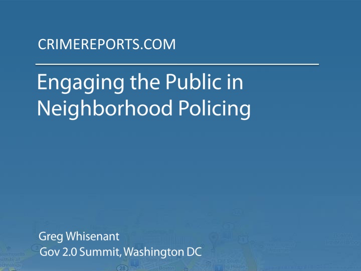 engaging the public in neighborhood policing