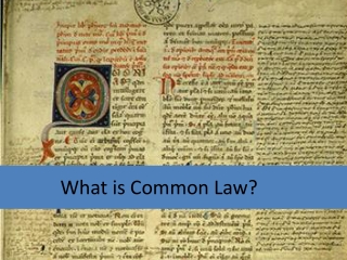 What is Common Law?