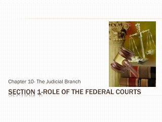 Section 1- Role of the Federal Courts