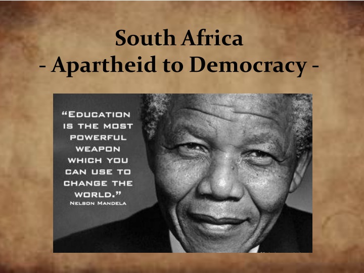 south africa apartheid to democracy