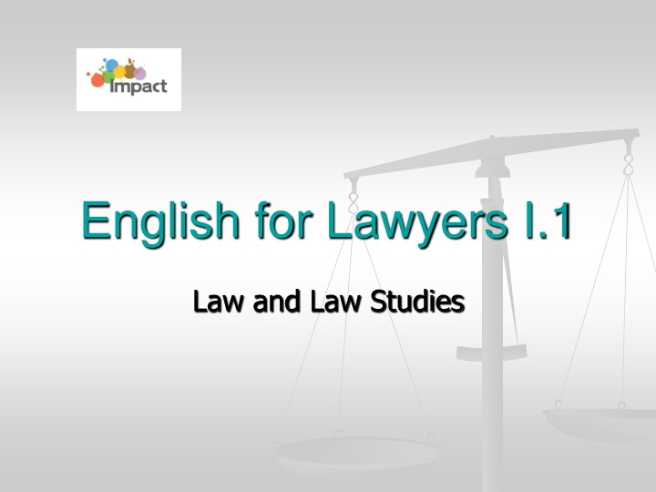 english for lawyers i 1