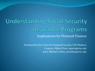 Understanding Social Security Insurance Programs