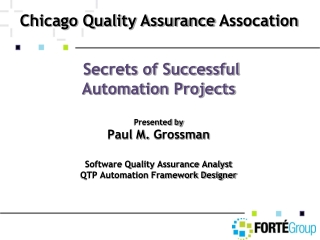 Chicago Quality Assurance Assocation