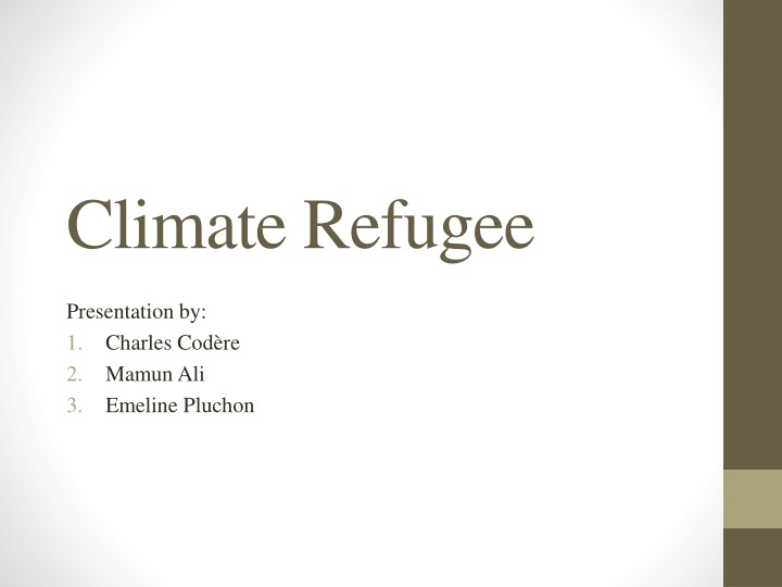 climate refugee