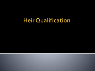Heir Qualification