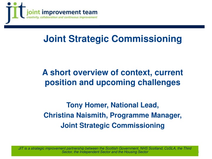 joint strategic commissioning