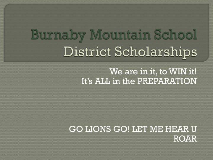 burnaby mountain school district scholarships