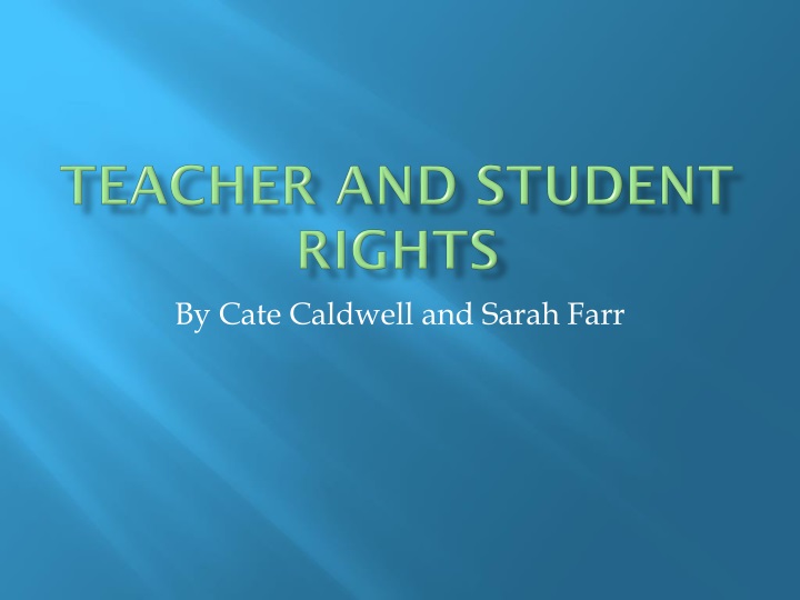 teacher and student rights