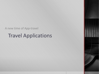 Travel Applications