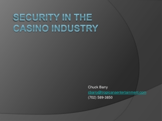 Security in the Casino Industry