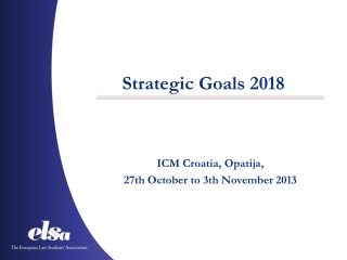 Strategic Goals 2018