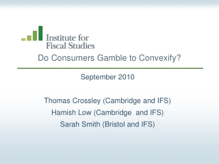 Do Consumers Gamble to Convexify ?