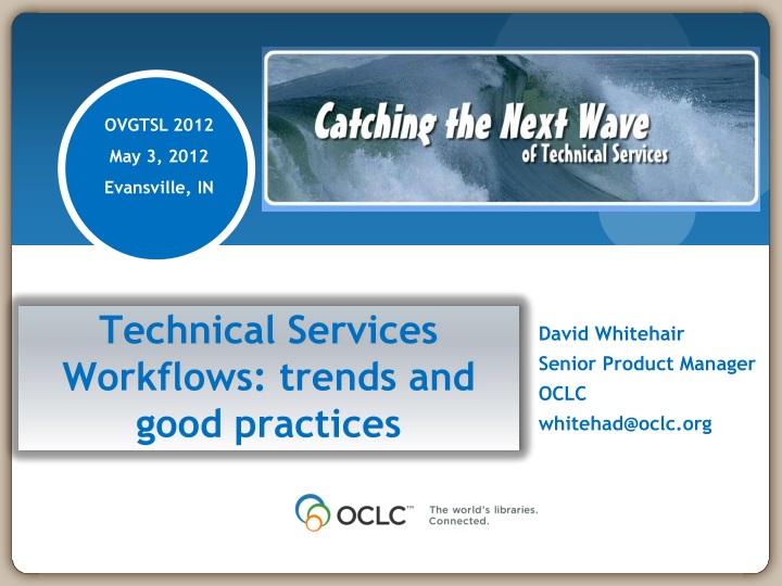 technical services workflows trends and good practices