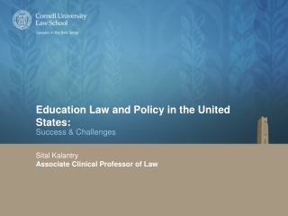 Education Law and Policy in the United States: