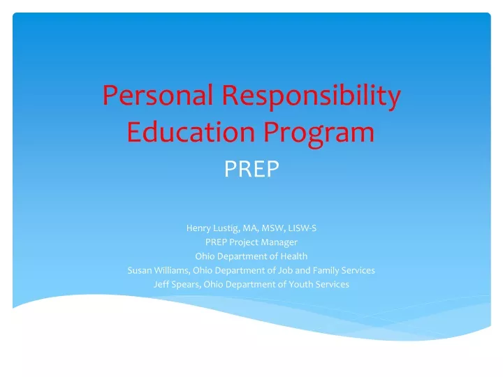 personal responsibility education program