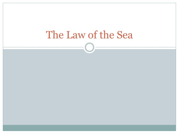 the law of the sea