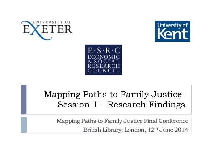 mapping paths to family justice session 1 research findings