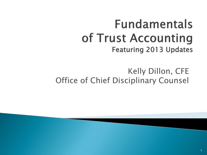 fundamentals of trust accounting f eaturing 2013 updates