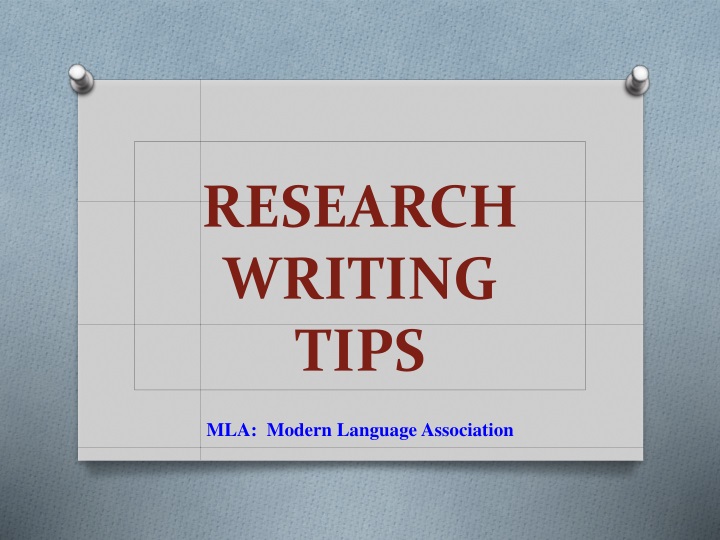 research writing tips