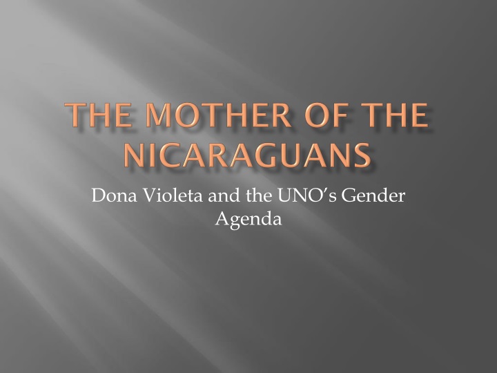 the mother of the nicaraguans