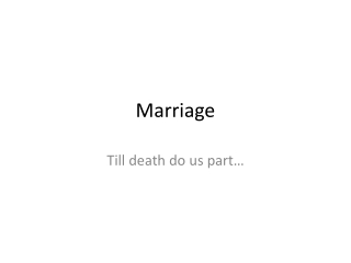 marriage