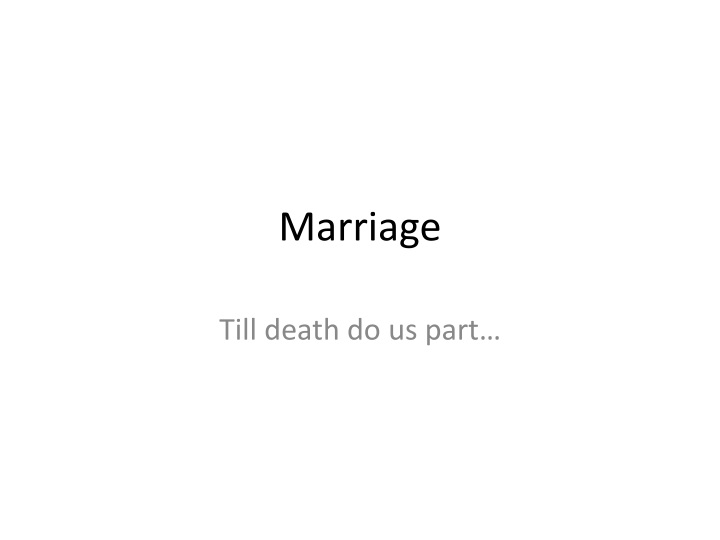 marriage