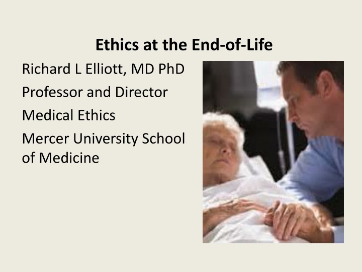 ethics at the end of life