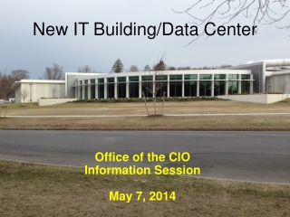 New IT Building/Data Center