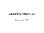 Scholarship Information - slide 1