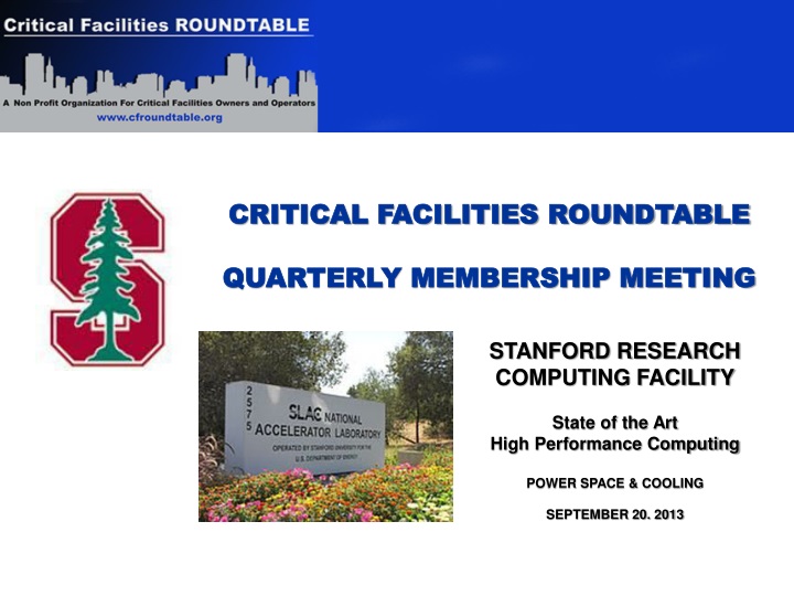 critical facilities roundtable quarterly