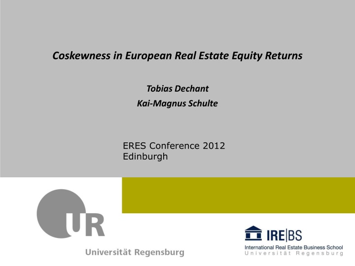 coskewness in european real estate equity returns