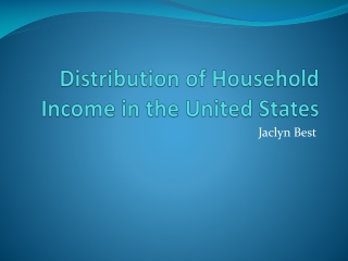 Distribution of Household Income in the United States