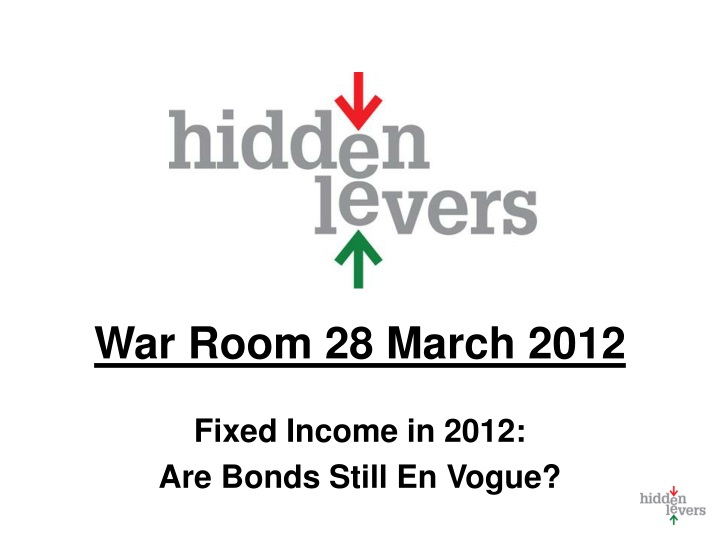 war room 28 march 2012 fixed income in 2012
