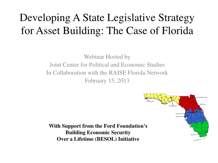 developing a state legislative strategy for asset building the case of florida