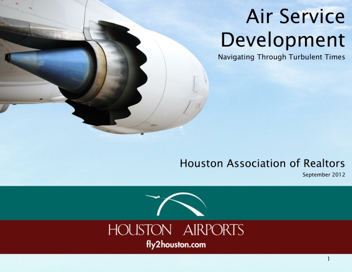 air service development navigating through turbulent times