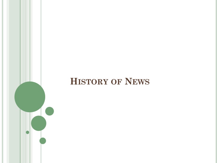 history of news