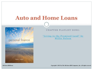 Auto and Home Loans