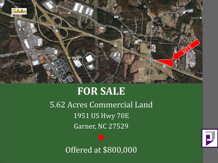 for sale 5 62 acres commercial land 1951 us hwy 70e garner nc 27529 offered at 800 000