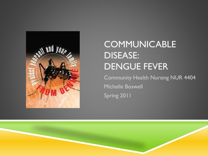communicable disease dengue fever