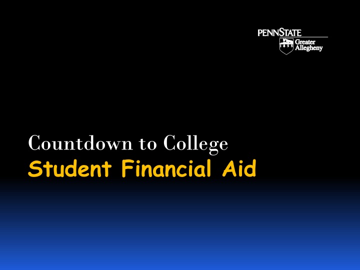 countdown to college student financial aid