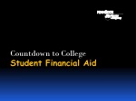 Countdown to College Student Financial Aid