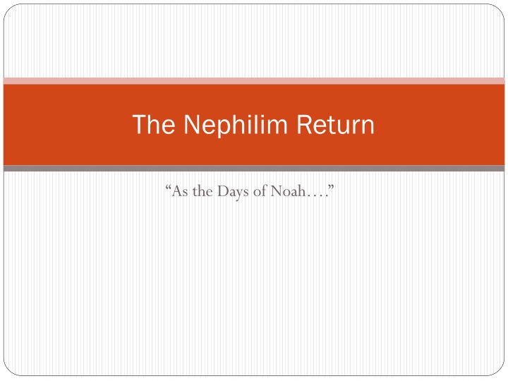 the nephilim return