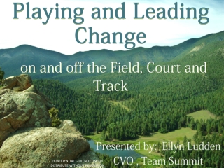 Playing and Leading Change on and off the Field, Court and Track