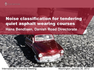 Noise classification for tendering quiet asphalt wearing courses