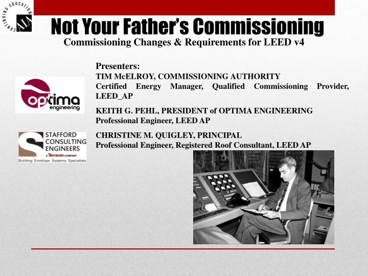 not your father s commissioning