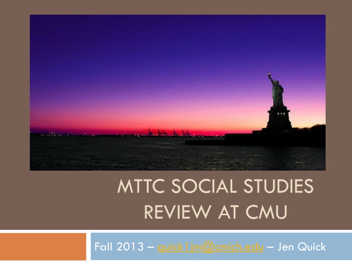 mttc social studies review at cmu